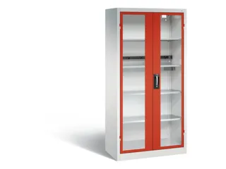 acculaadkast 1950x930x500mm 5stekkerdozen 230V cil.-slot front RAL3000 - 2