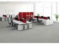 Bureauwand H X B X D 600x2000x 27mm Grijs