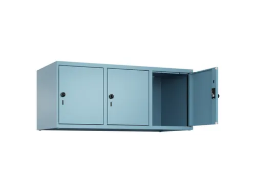 opzetkast,v. locker,3vak.,vak B 400mm,HxBxD 500x1200x500mm