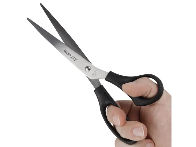Kantoorschaar Westcott 260mm met kunststof grip rvs