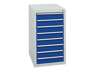 ladekast HxBxD 900x500x500mm 8laden vergrendeling RAL7035 RAL5010 - 1