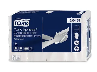 Tork 120454 H2 Xpress Compressed Handdoek Advanced Soft 2400 stuks - 2