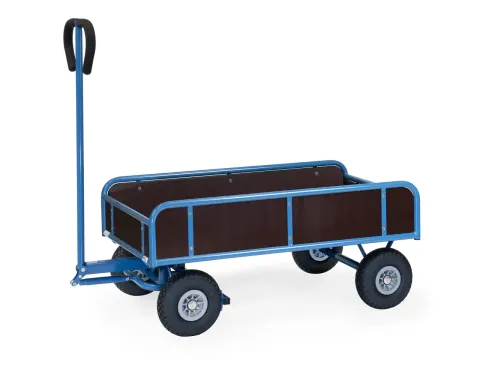 Handtrekwagen 4124P 400kg 1145x645mm hout polyurethaan wielen