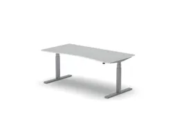 Elektrisch ihv bureau,HxBxD 650-1310x1800x900/800mm,blad wit