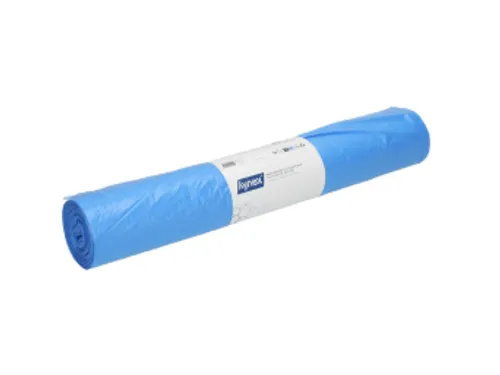Afvalzak Hynex 70x110cm HDPE recycled T25 120L blauw rol à 25 stuks