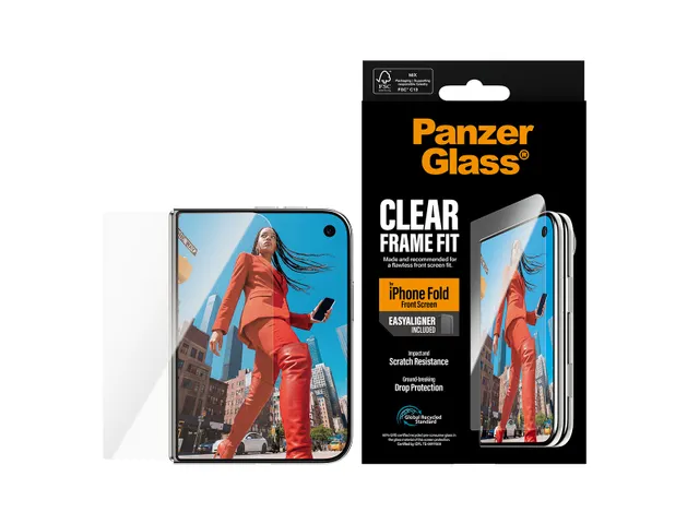 PanzerGlass Front Screen Protector iPhone 2026 Fold | FRAME FIT w.