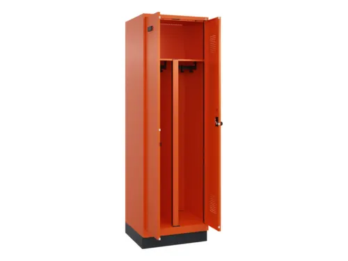 PBM-locker,HxBxD 1950x600x500mm,2vak,vak B 300mm,draaigrendel