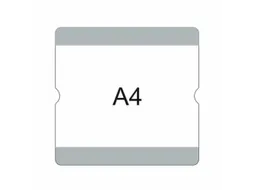 beschrijfbare hoes,markering HxB 302x290mm,PVC,grijs