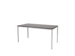 Domino Basic Tafel Vaste Hoogte 1600x800mm Logan Eiken 25mm Alu 4-Poot