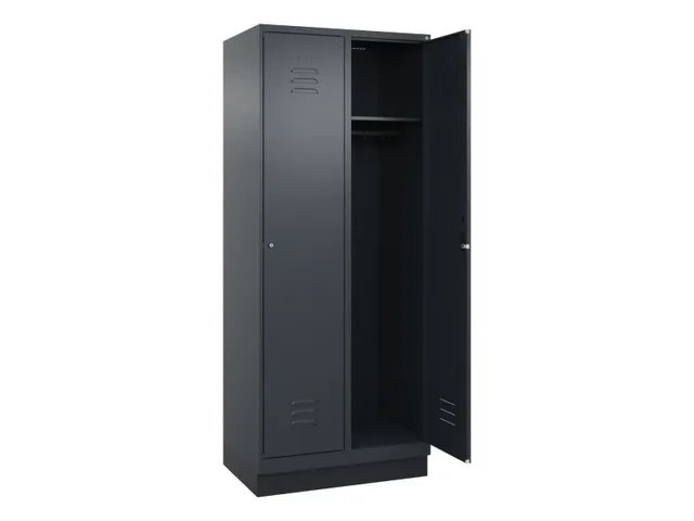 locker,HxBxD 1950x800x500mm,2vak,vak B 400mm,cil.-slot,sokkel