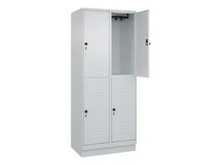 dubbeldekse locker,HxBxD 1950x800x500mm,2x2vak.,vak B 400mm - 2