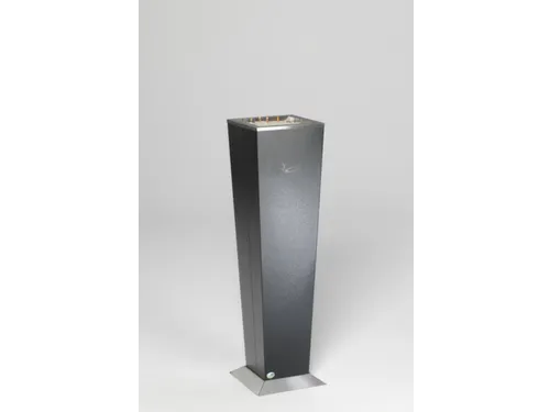 Staande Asbak Stompe Piramidevorm 110mm Antiek-Zilverkleurig