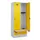 locker met bank,HxBxD 1950x800x815mm,2vak,vak B 400mm,draaigrendel