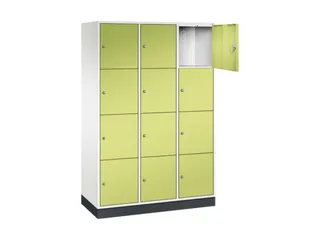 grootvolume-lockersysteem,HxBxD 1950x1220x500mm,3x4vakken,cil.-slot - 1