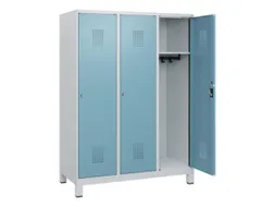 schoollocker,HxBxD 1630x1200x500mm,3vak,vak B 400mm,cil.-slot,voeten