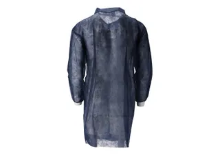 Bezoekersjas Non Woven Blauw Maat M 100 Stuks - 4