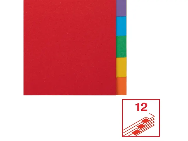 Tabblad Esselte A4 11-Gaats Karton 12-Delig Zonder Voorblad