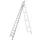 trapladder,eenzijdig,14treden,stand H 3,25m,balk L 4,2m,aluminium