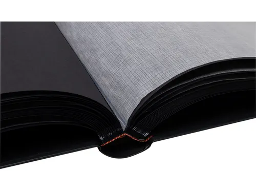 Fotoalbum Exacompta 29x32cm 60 zwarte pagina's Néo Déco zwart