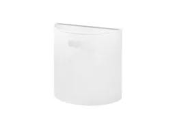 afvalbak,20l,HxBxD 388x395x195mm,wandmontage,romp staal wit