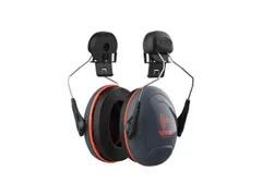 JSP Sonis Compact 2 gehoorkap voor helm, SNR 31 dB, zwart/oranje