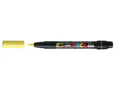 Brushverfstift Posca PCF350 Penseelpunt 1-10mm Geel