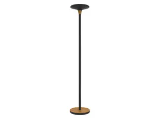 Vloerlamp Unilux Baly led bamboe zwart - 1