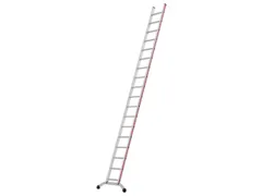 ladder,eenzijdig,18,verstevigde treden,balk L 4,72m,aluminium