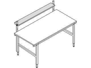legbord,v. paktafel,HxBxD 30x1600x400mm,hout,lichtgrijs - 3