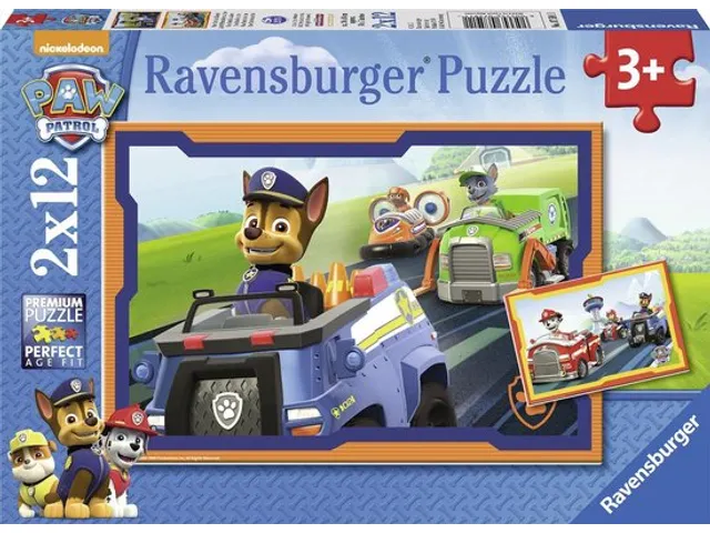 Puzzel Paw Patrol in actie 2x12 stukjes