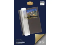 Fotobladen Multo A4 23 rings zwart met zuurvrij dekvel pak a 20 stuks