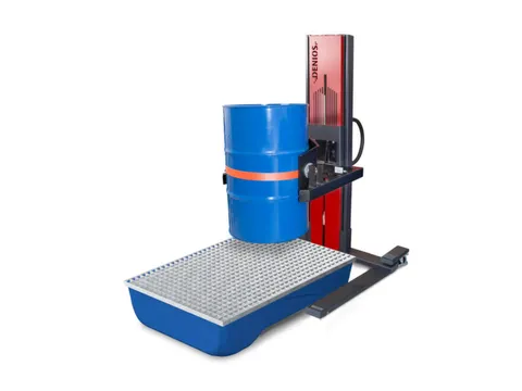 Verrijdbare Vatenheffer,Draagverm. 300Kg,Grijpsysteem M. Prismabekken