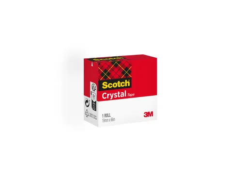 Plakband Scotch 600 19Mmx66M Crystal Clear