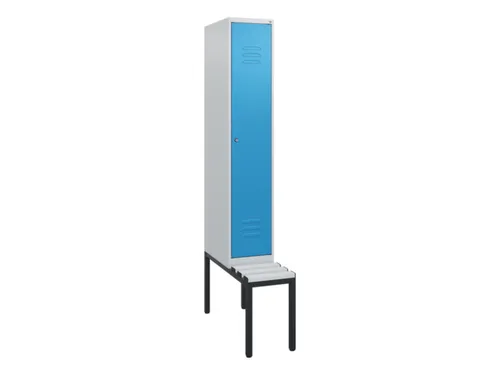locker met bank,HxBxD 1950x300x815mm,1vak,vak B 300mm,cil.-slot