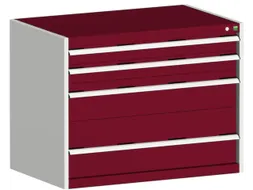 ladekast,HxBxD 800x1050x650mm,4lade(n),lade voor normale belastingen