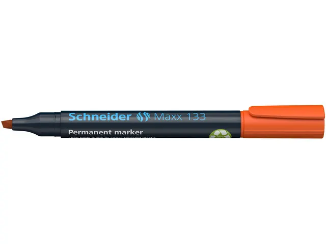 Marqueur Schneider Maxx 133 permanent orange, pointe biseautée