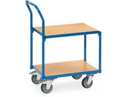 Rolplateau Met 2 Etages 135500 250kg Hout 600x400mm Ral5007