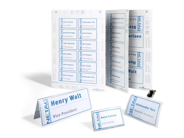 Tafelnaambord Durable 1459 kaarten 61/122x150mm