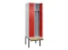 locker met bank,voor scheiding van kleding,HxBxD 2120x600x815mm,2vak