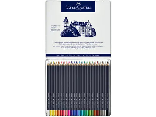 Kleurpotloden Faber-Castell Goldfaber assorti blik à 24 stuks