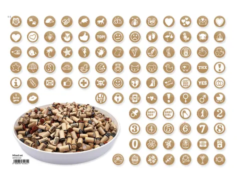 Stempels Mini Woodies assorti