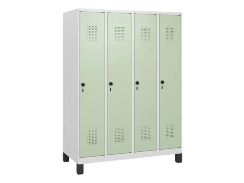 schoollocker,HxBxD 1630x1200x500mm,4vak,vak B 300mm,draaigrendel