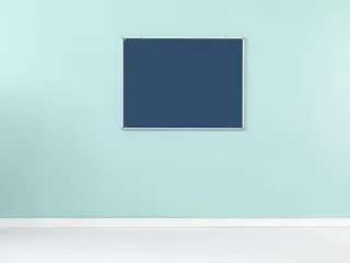 Prikbord Bulletin Blauw 120x300cm Softline Profiel 16mm - 2