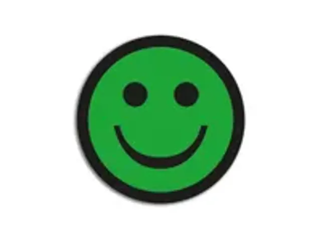 OUTLET Aimant Impression Smiley Vert Ø50mm x 0,85mm