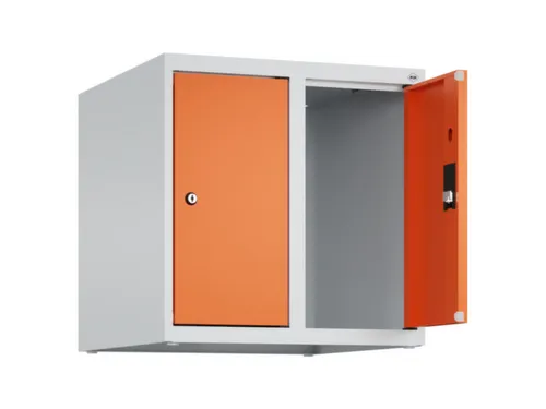 opzetkast,v. locker,2vak.,vak B 250mm,HxBxD 500x500x500mm,vleugeldeur