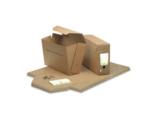 Archiefdoos gemeente folio 370x265x115mm 850gr bruin