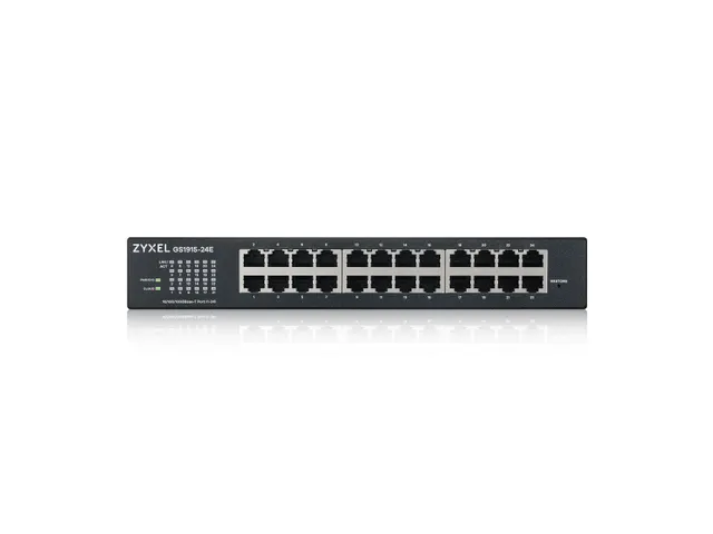 GS1915-24E, 24-port GbE Smart hybrid mode Switch, standalone or Nebula