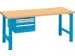 werkbank,HxBxD 840x2000x750mm,multiplexblad,lak RAL5012