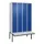 locker voor scheiding van kleding,HxBxD 2120x1200x815mm,4vak