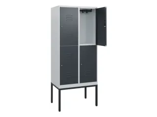 dubbeldekse locker,HxBxD 1950x800x500mm,2x2vak.,vak B 400mm - 2